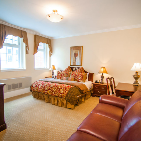 Gothic Garden, King bed with sofa and desk